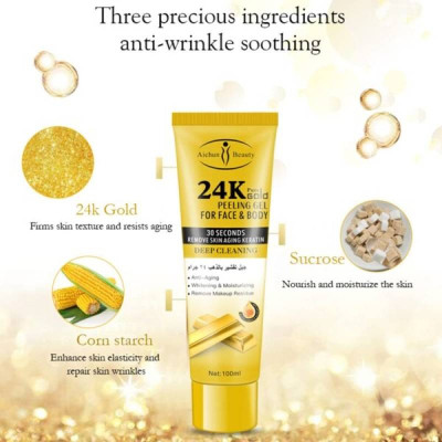 24k Pure Gold Peeling Gel For Face And Body