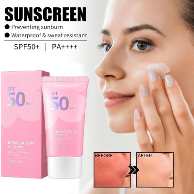 Laikou Sakura Face Sunscreen SPF50 PA+++ (50g)