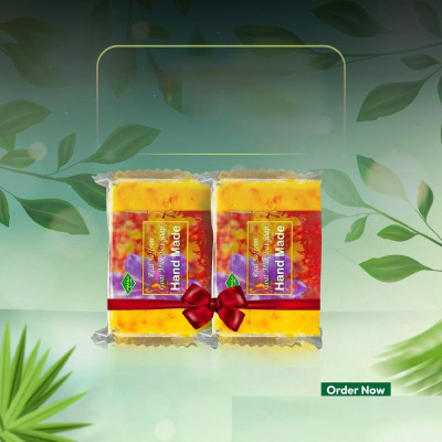 (2pis)Saffron Goat Milk Soap